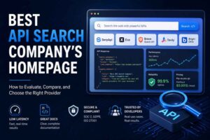 Best API Search Company’s Homepage: How to Evaluate, Compare, and Choose the Right Provider