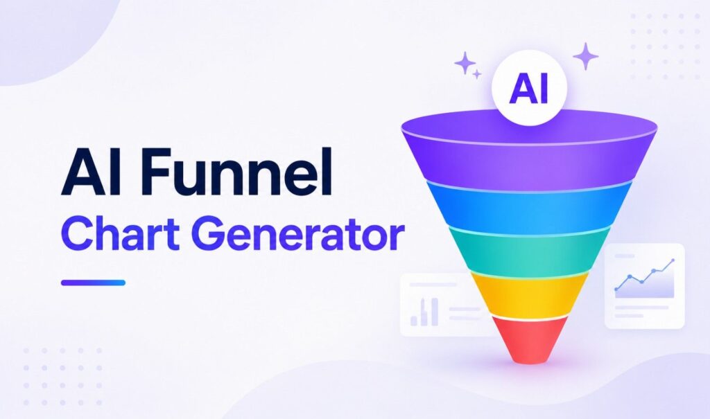 AI Funnel Chart Generator creating automated funnel charts for marketing, sales, and business analytics