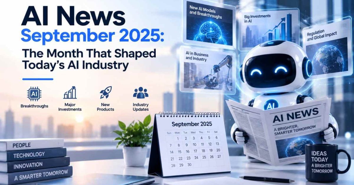 AI News September 2025 covering major AI breakthroughs, investments, new products, business developments, and industry updates.
