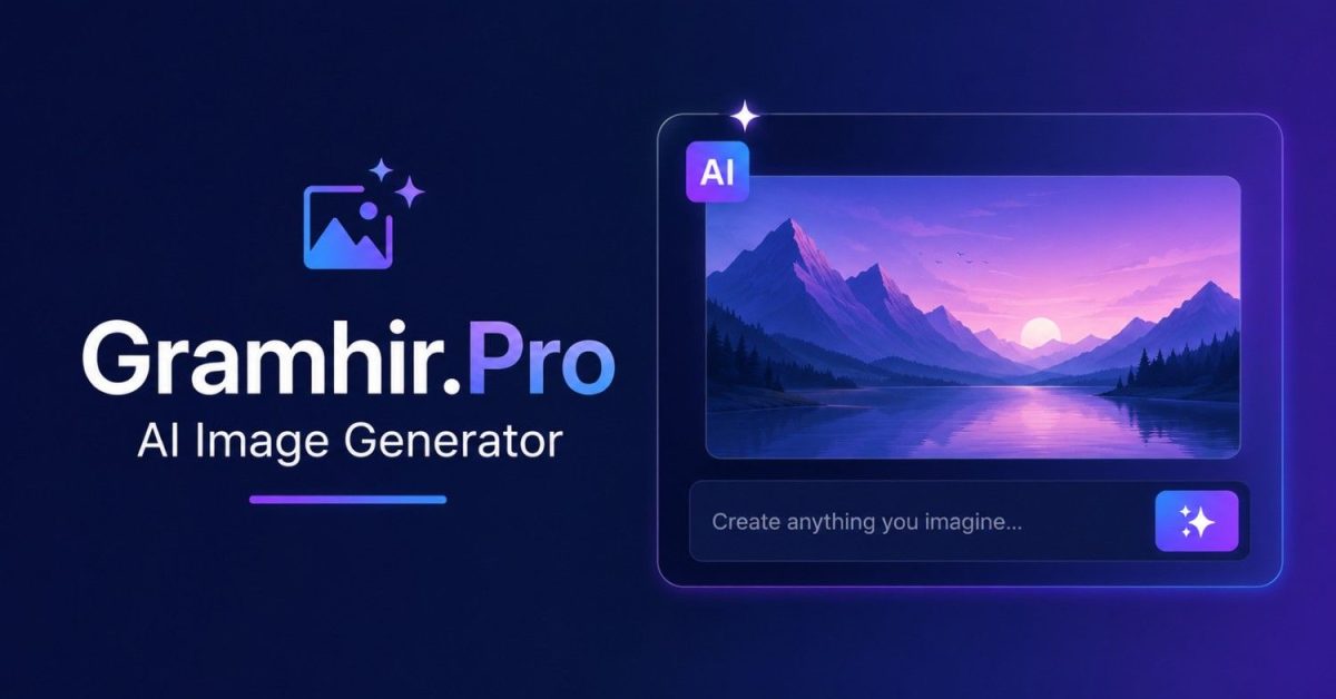 Gramhir.Pro AI Image Generator interface creating AI-generated artwork from text prompts