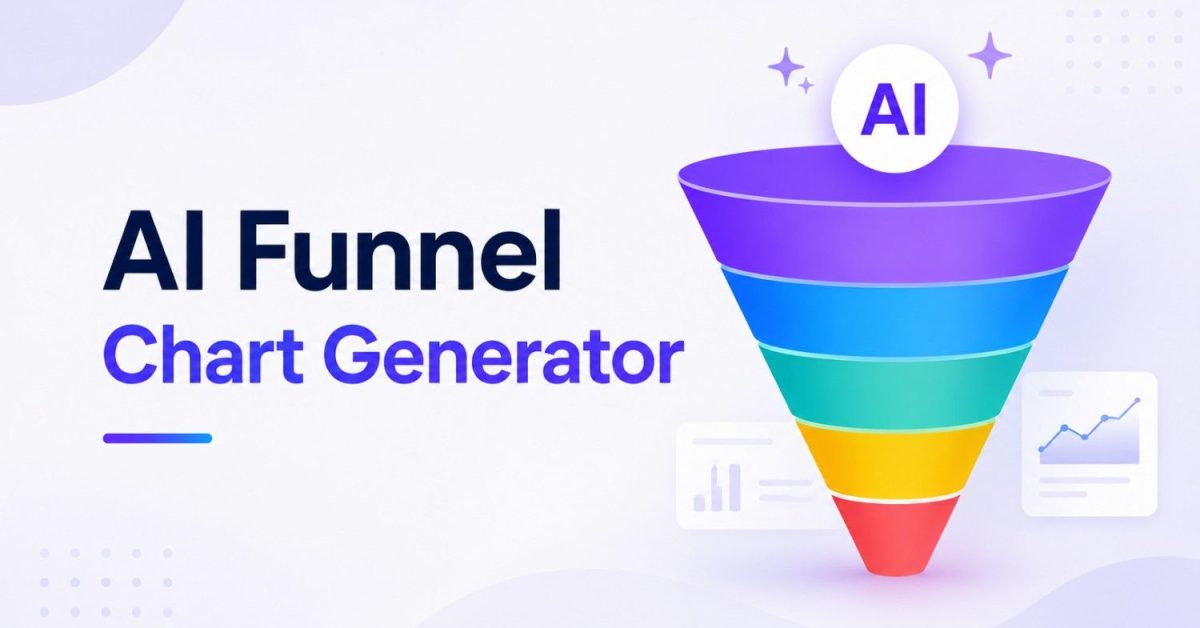 AI Funnel Chart Generator creating automated funnel charts for marketing, sales, and business analytics